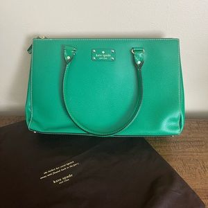 Green Kate Spade Shoulder Bag
